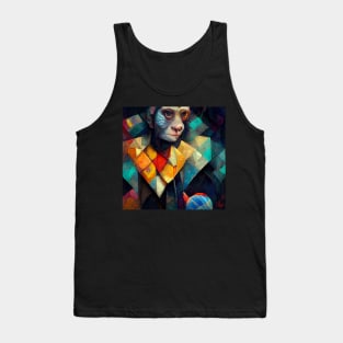 Victor - Colorful Cubic Multidimensional Monkey Tank Top